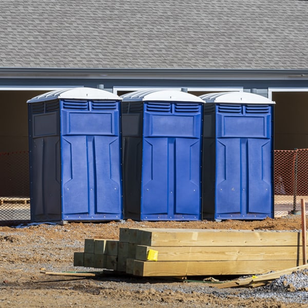 is there a specific order in which to place multiple porta potties in Fairview WV